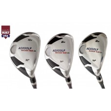 AGXGOLF LADIES MAGNUM XS SERIES GRAPHITE HYBRID IRONS SET; #4, #6 & #8 Hybrids LEFT or RIGHT HAND